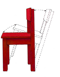roter stuhl